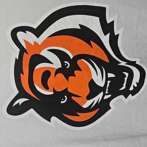 Cincinnati Bengals White and Black T-Shirt with Tiger Logo Size Small NWT - Picture 2 of 8